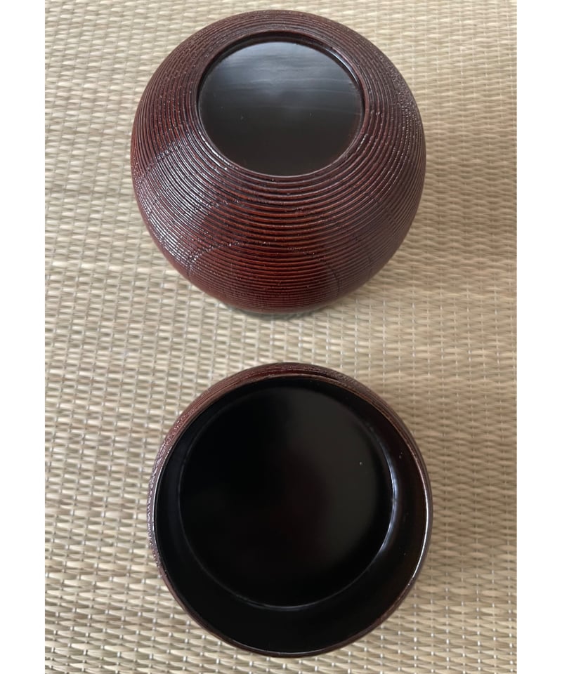 #朱漆蒔絵・糸目千筋瓢箪形・堆朱 牡丹 茶道具　棗3点セット　P-21 朱漆蒔絵・糸目千筋瓢箪形・堆朱 牡丹 茶道具 棗3点セット P-21