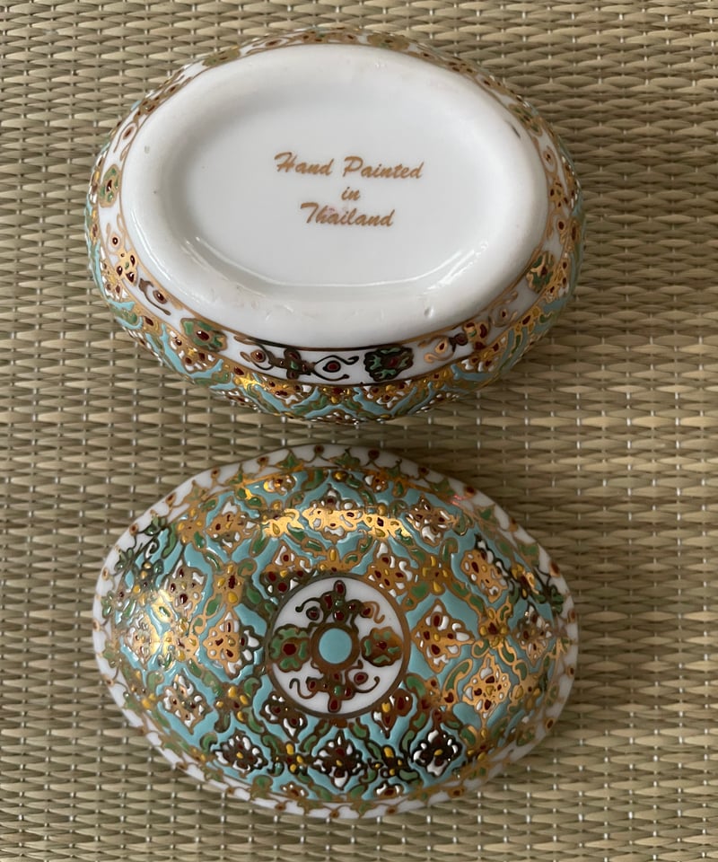 ベンジャロン燒 小物入れ 陶器 タイ 工芸品 雑貨 ベンジャロン焼の小物入れ | 雑貨屋 チュンガ