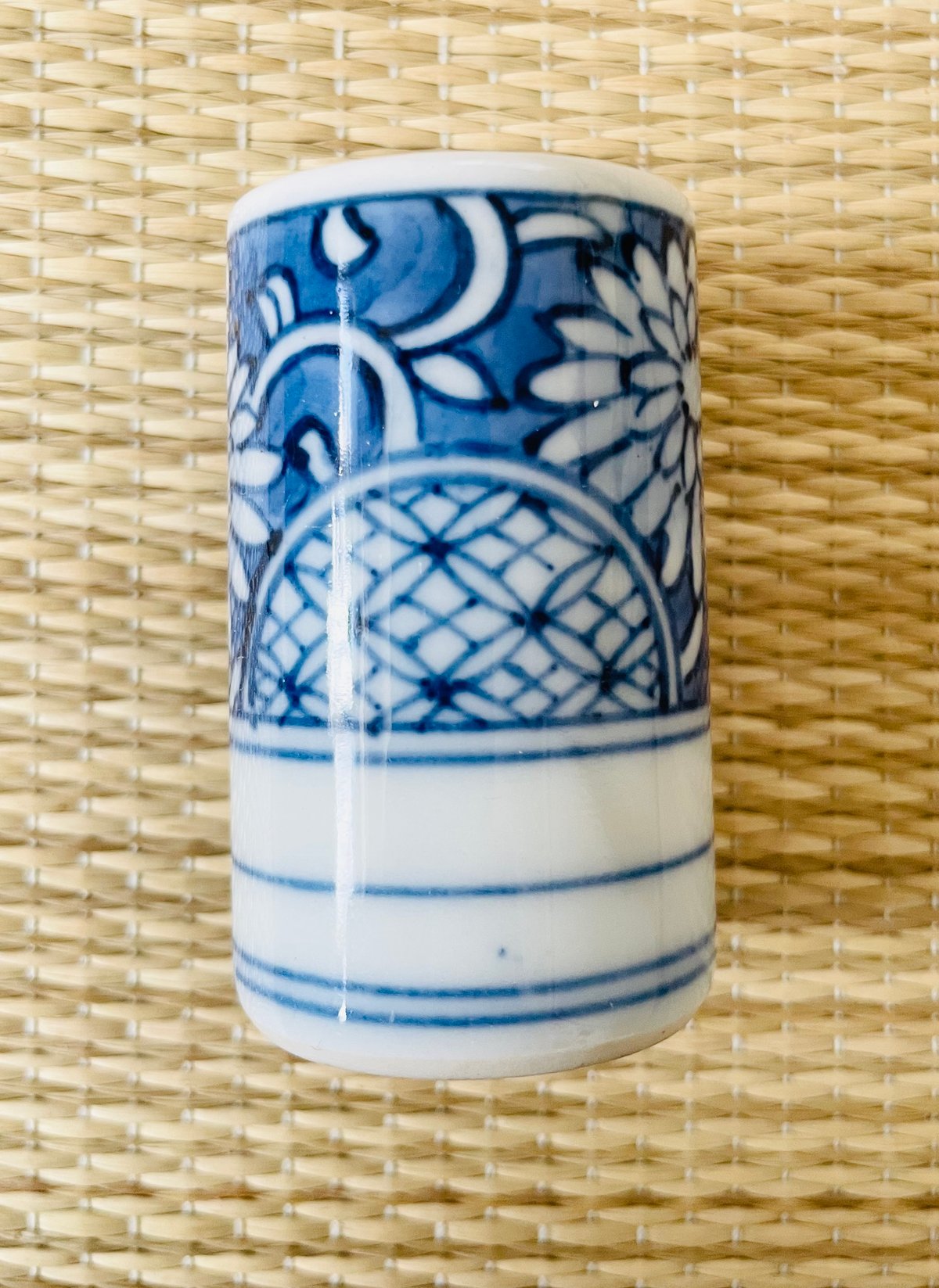 美品】無銘 祥瑞 茶巾筒 茶箱用茶巾筒 菊唐草 祥瑞文様 | ginyoudo