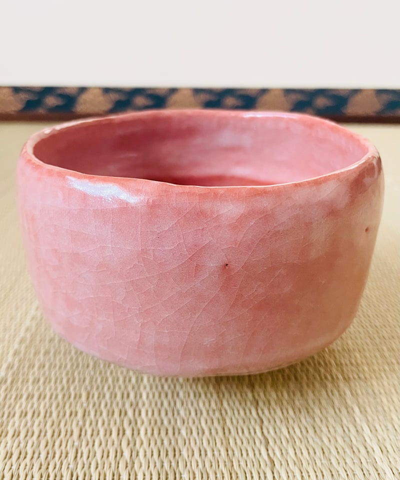 美品 紙箱付】松楽造 赤楽 松 雪吊り 楽茶碗 | ginyoudo