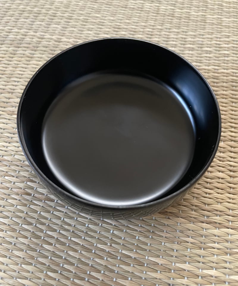 美品 未使用保管品】木製 漆塗り 仕覆付き黒棗 正絹名物裂「十色間道