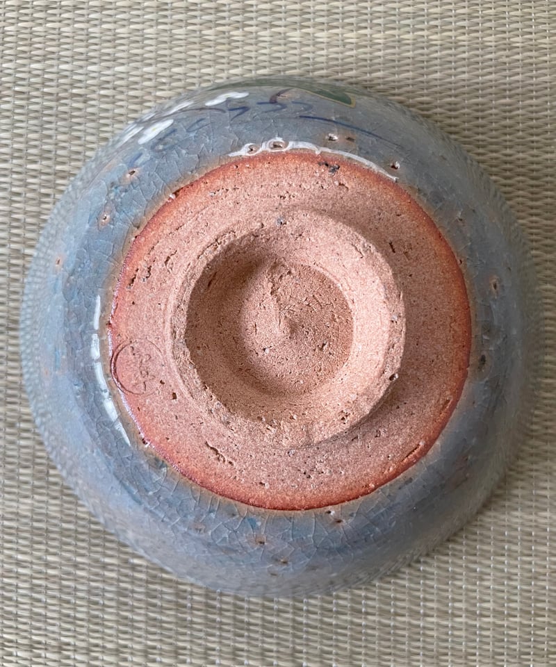 在銘美品】紙箱付 中村与平造 澤瀉（おもだか）に流水 平茶碗 | ginyoudo