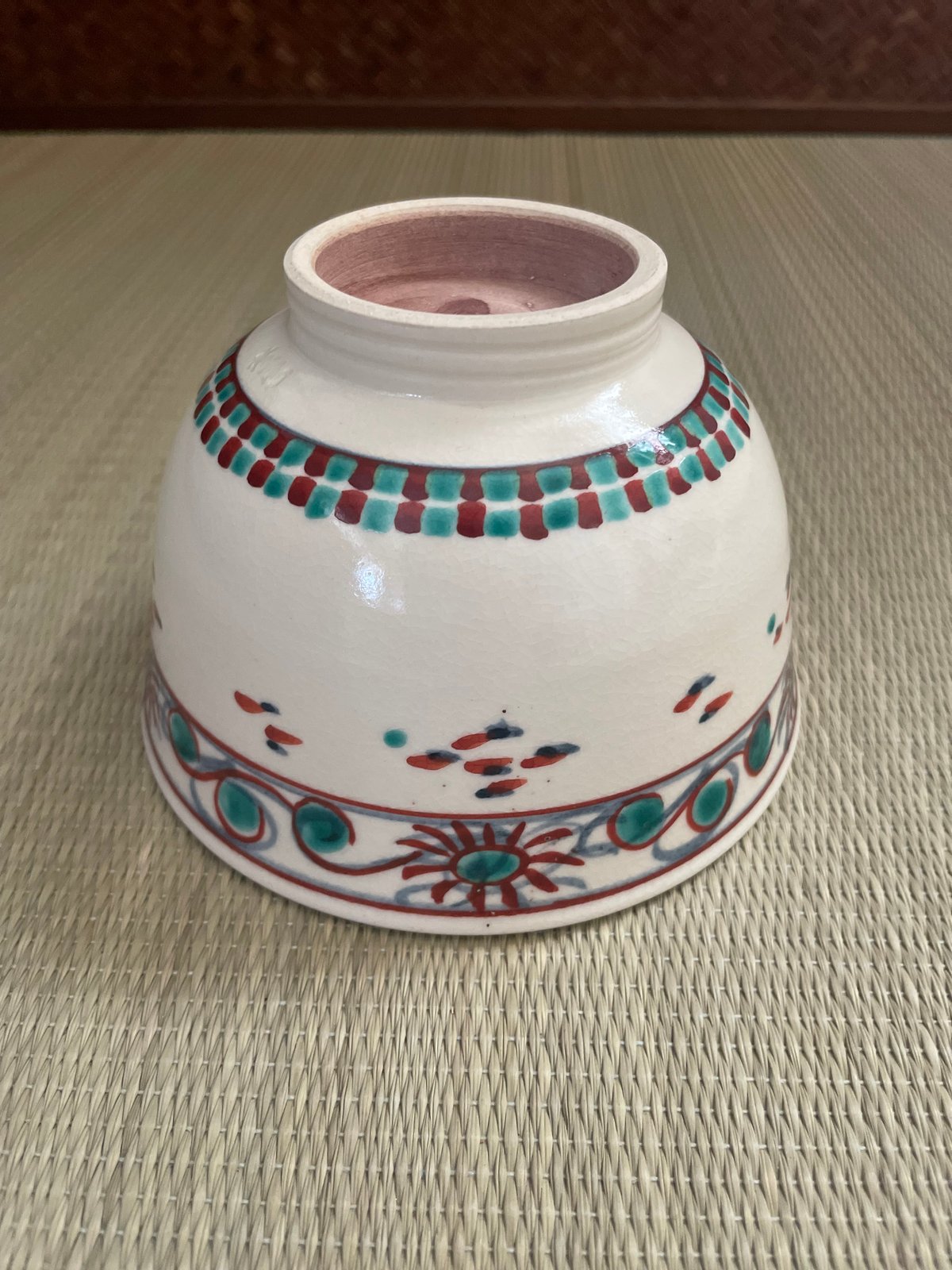 美品 在銘】紫雲造 安南写し 紅安南 安南色絵 寿 茶碗 | ginyoudo