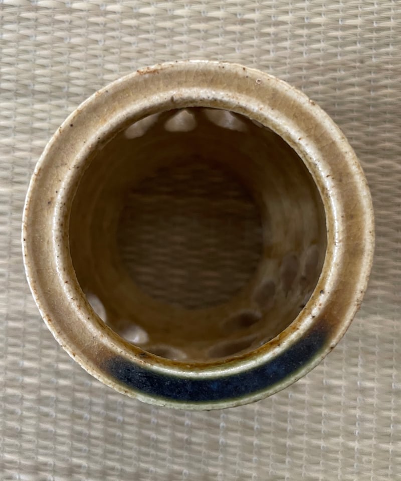 在銘 美品】山口茂造 菊 透かし 黄瀬戸 蓋置 茶道具 | ginyoudo