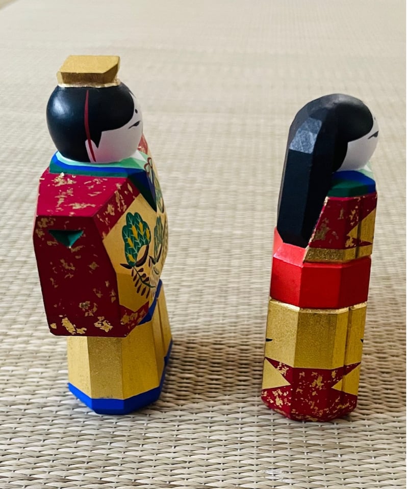 桐共箱入り】若草工房造 奈良一刀彫り 祝雛 立雛 | ginyoudo