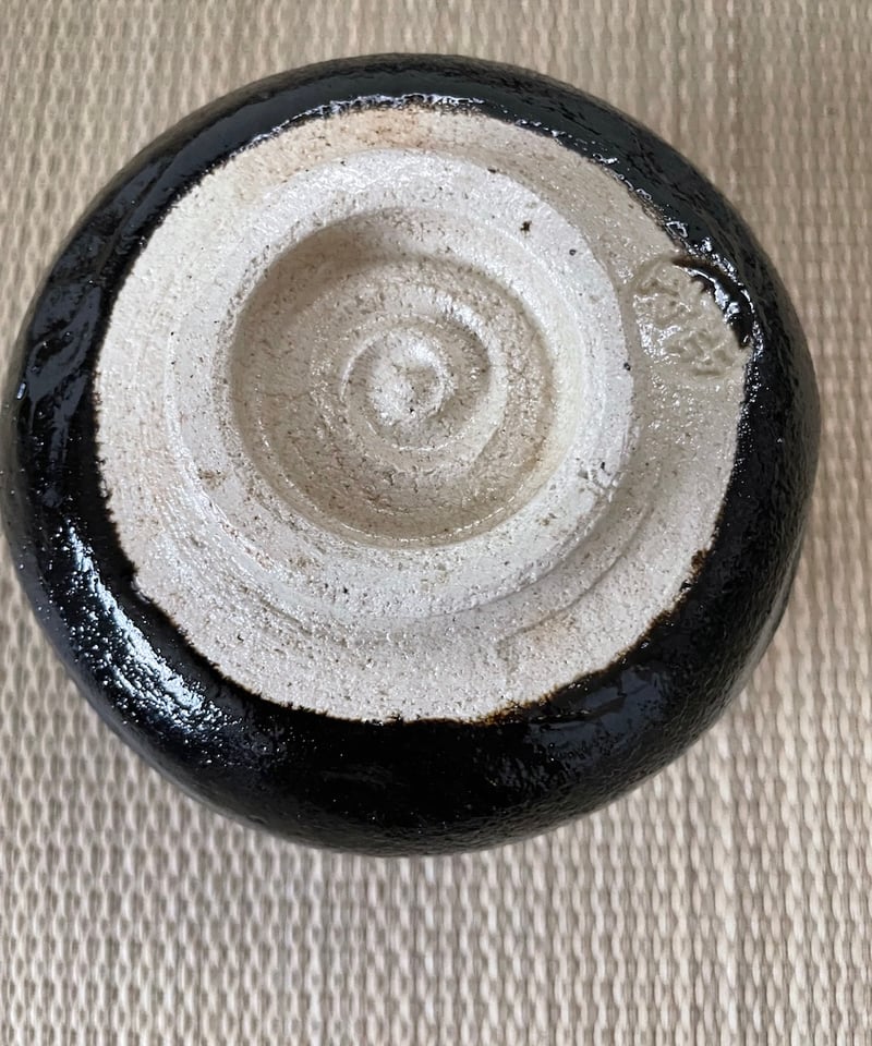 在銘 】黒楽茶碗 観世水に天の川 星 楽茶碗 黒 | ginyoudo