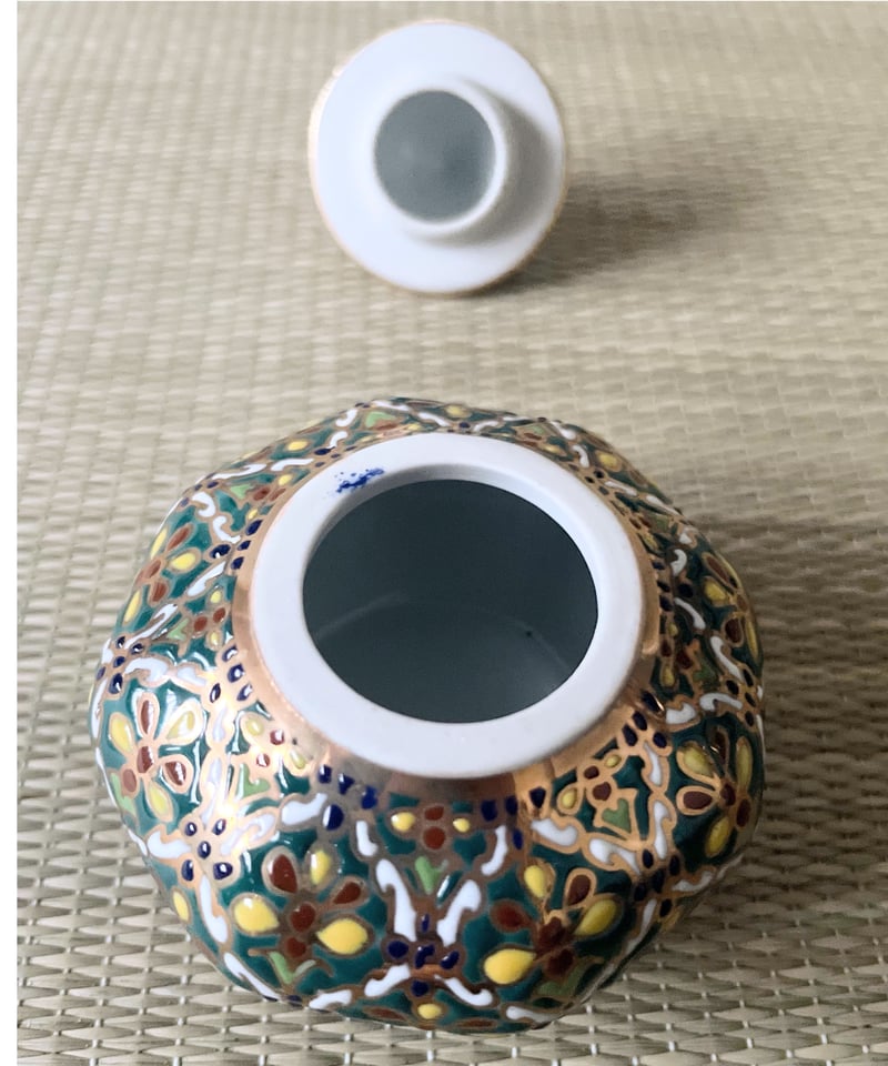 タイ ベンジャロン焼き ティーセット 茶器 陶器 ベンジャロン焼き