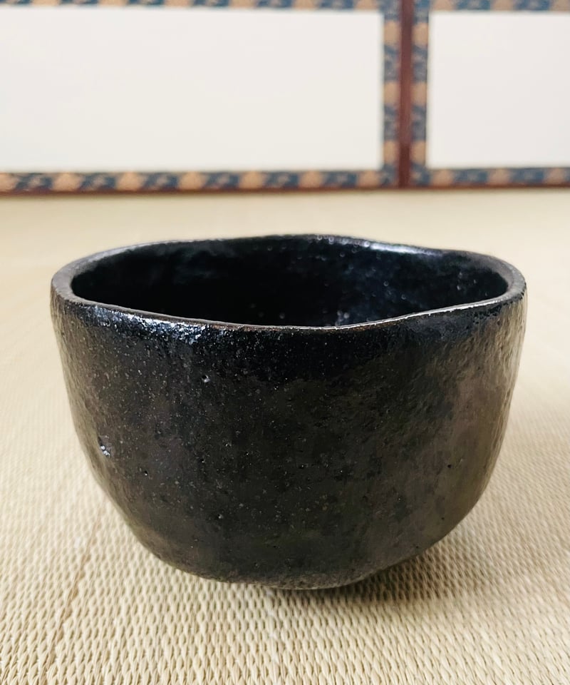 桐共箱付】平安祥悦造 光悦七種之内 鉄壁 光悦写し黒楽茶碗 | ginyoudo