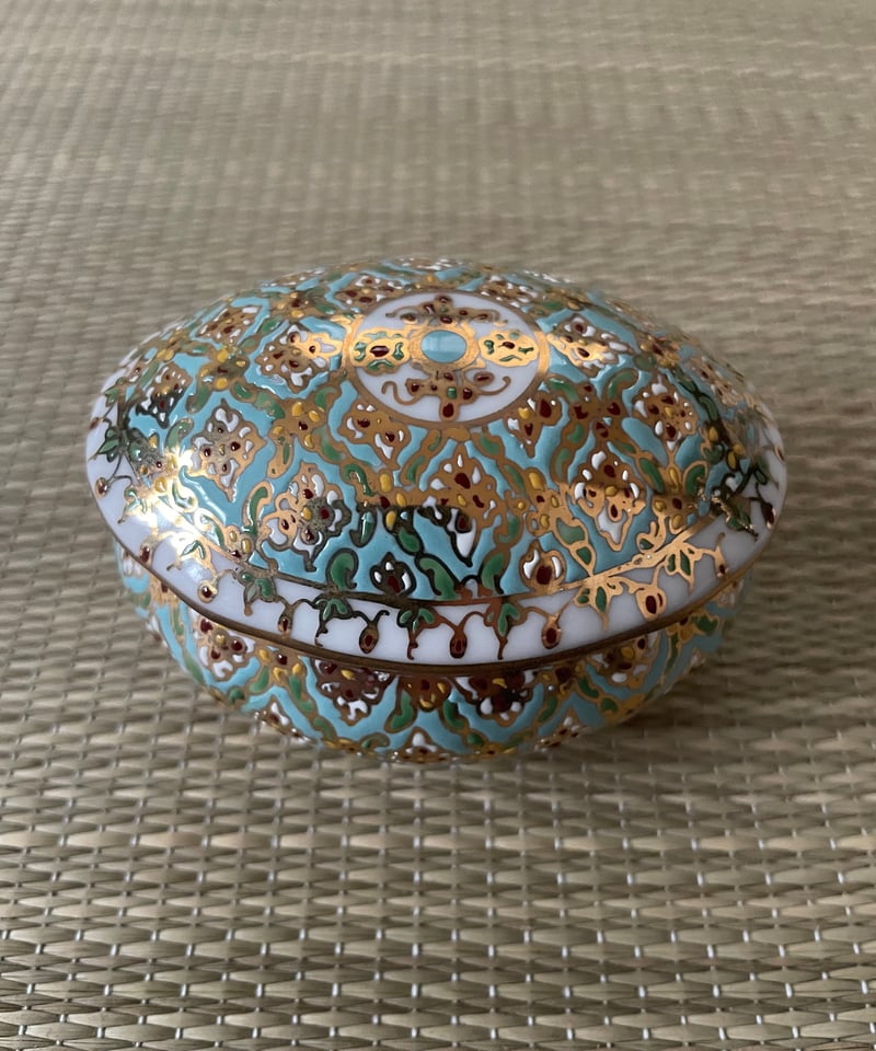 ベンジャロン燒 小物入れ 陶器 タイ 工芸品 雑貨 ベンジャロン燒 小物入れ 陶器 タイ 工芸品 雑貨 ブランベンジャロン