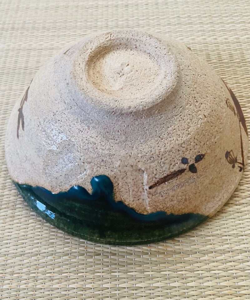 美品】在銘 市川竹川造 織部焼 平茶碗 | ginyoudo