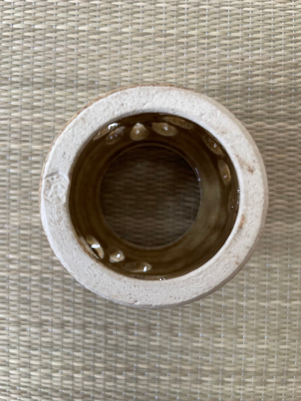 在銘 美品】山口茂造 菊 透かし 黄瀬戸 蓋置 茶道具 | ginyoudo