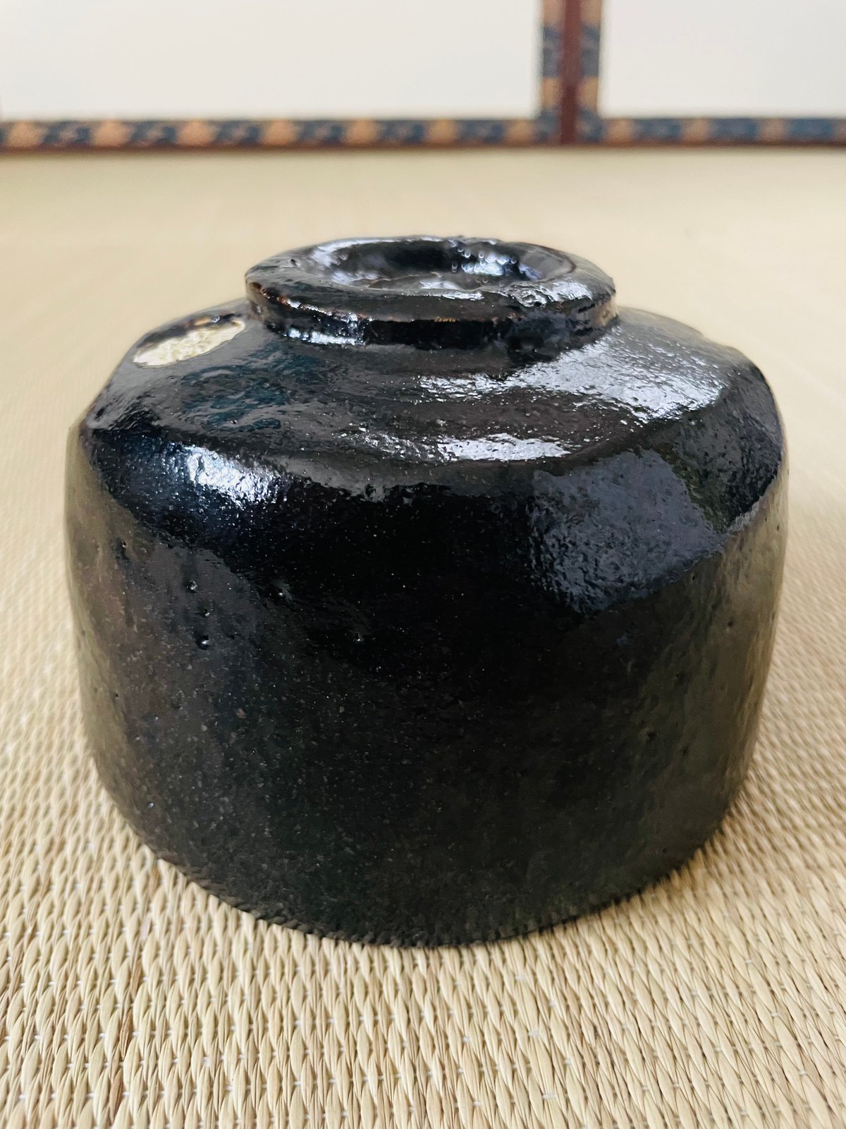 桐共箱付】平安祥悦造 光悦七種之内 鉄壁 光悦写し黒楽茶碗 | ginyoudo