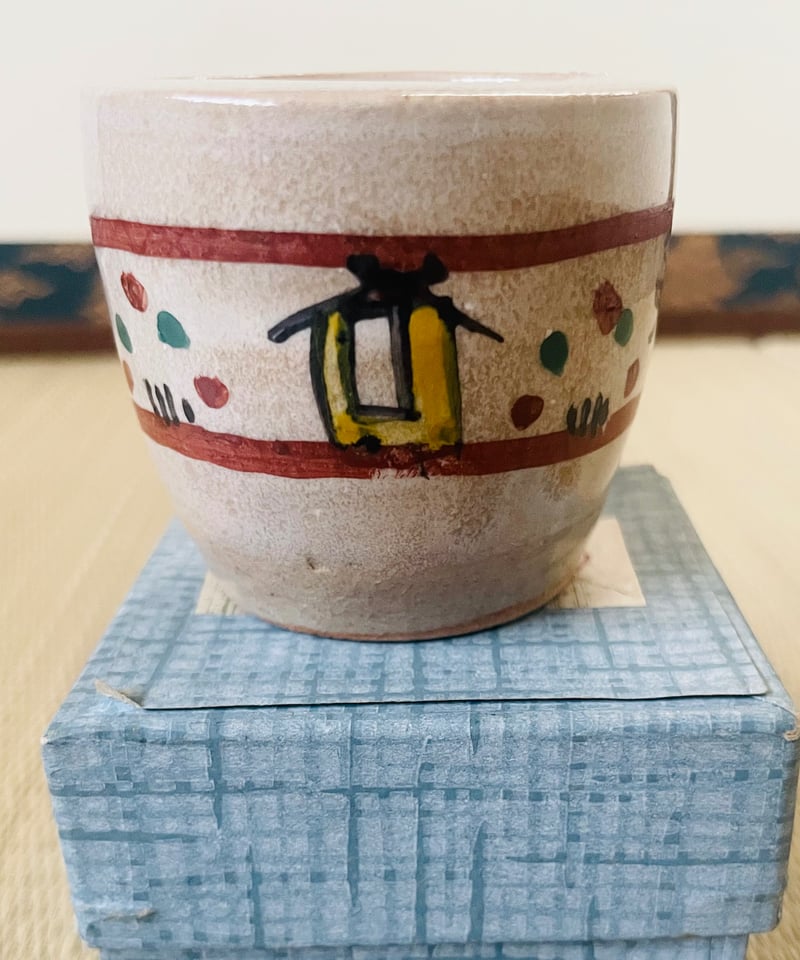 紙箱 栞付 美品】赤膚山 小川二樂造 赤膚焼 奈良絵 蓋置 | ginyoudo