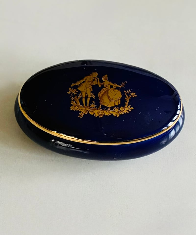 美品】フランス製 リモージュ 小物入れ/ピルケース/見立て薄器