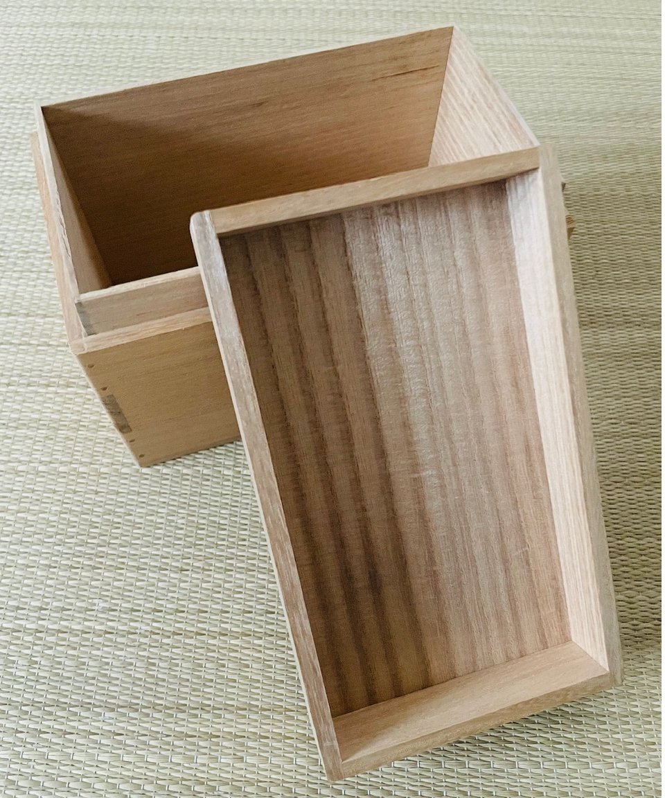 茶道具】桐製 茶通箱 利休好み 薬籠蓋（野郎蓋/印蓋） | ginyoudo