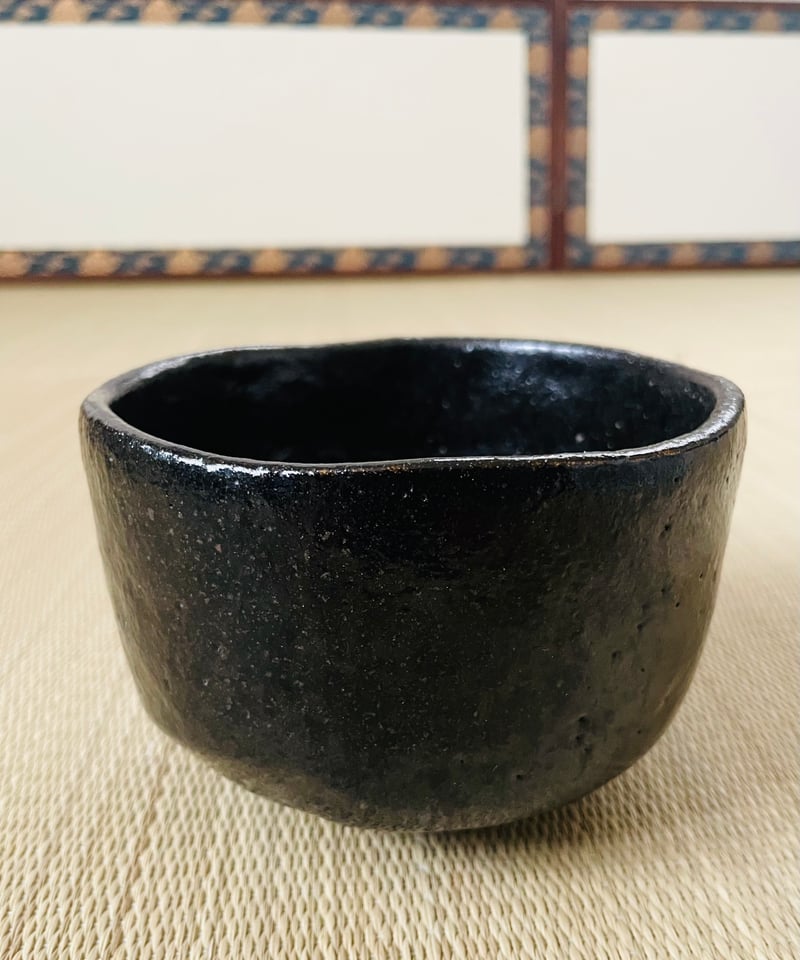 桐共箱付】平安祥悦造 光悦七種之内 鉄壁 光悦写し黒楽茶碗 | ginyoudo