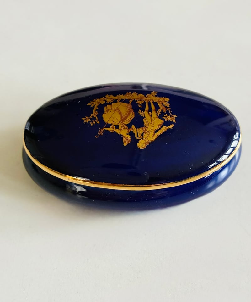 美品】フランス製 リモージュ 小物入れ/ピルケース/見立て薄器