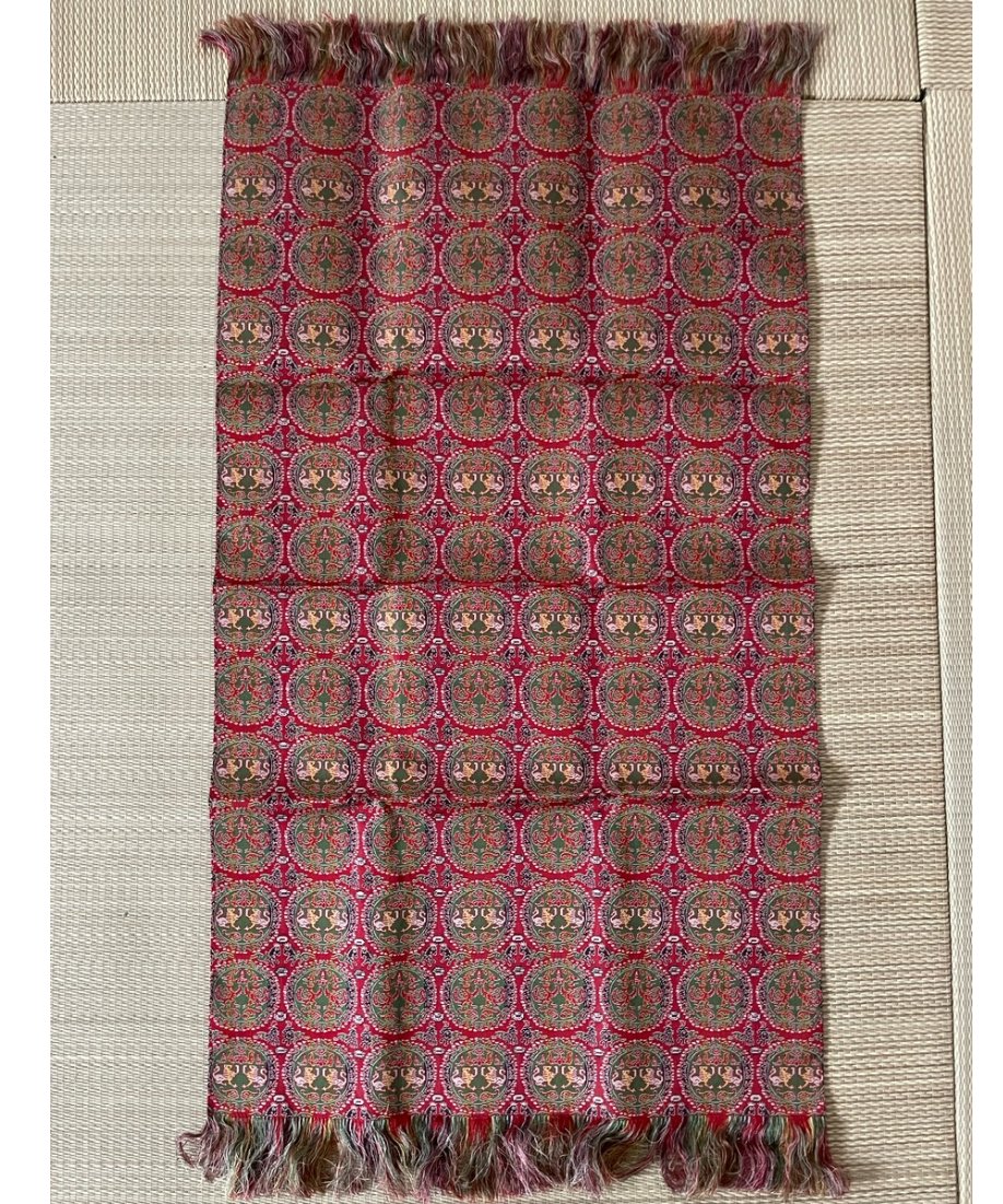 【新品未使用】龍村美術織物 円文白虎朱雀錦 テーブルセンター 4号 経錦 美品 箱付 未使用保管品】龍村美術織物謹製 テーブルセンター 4号 円文