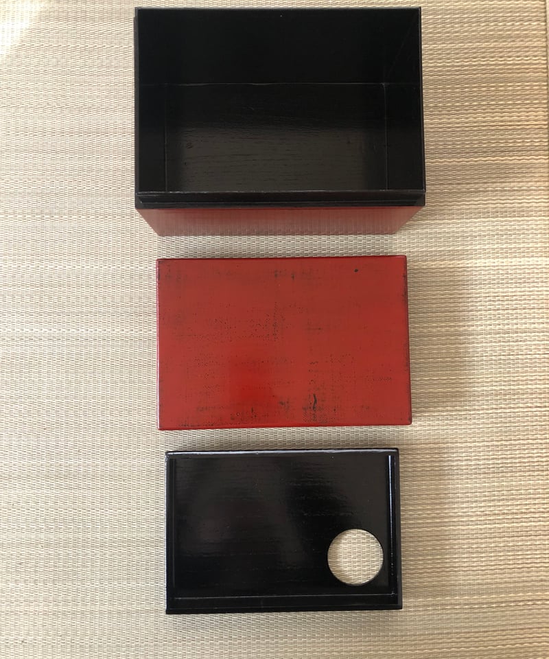 茶箱、根来塗木製と付属品9種付 茶道具 茶箱（ちゃばこ）セット 根来茶箱セット 河瀬 一敬