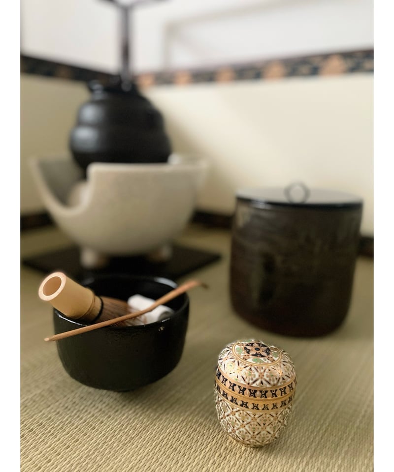 美品】在銘 平安彰楽造 長次郎写し 銘「東陽坊」利休七種茶碗 | ginyoudo