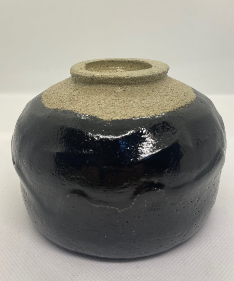 美品・在銘/共箱付】佐々木 昭楽造 黒楽 黒楽帯釉 抹茶茶碗 | ginyoudo