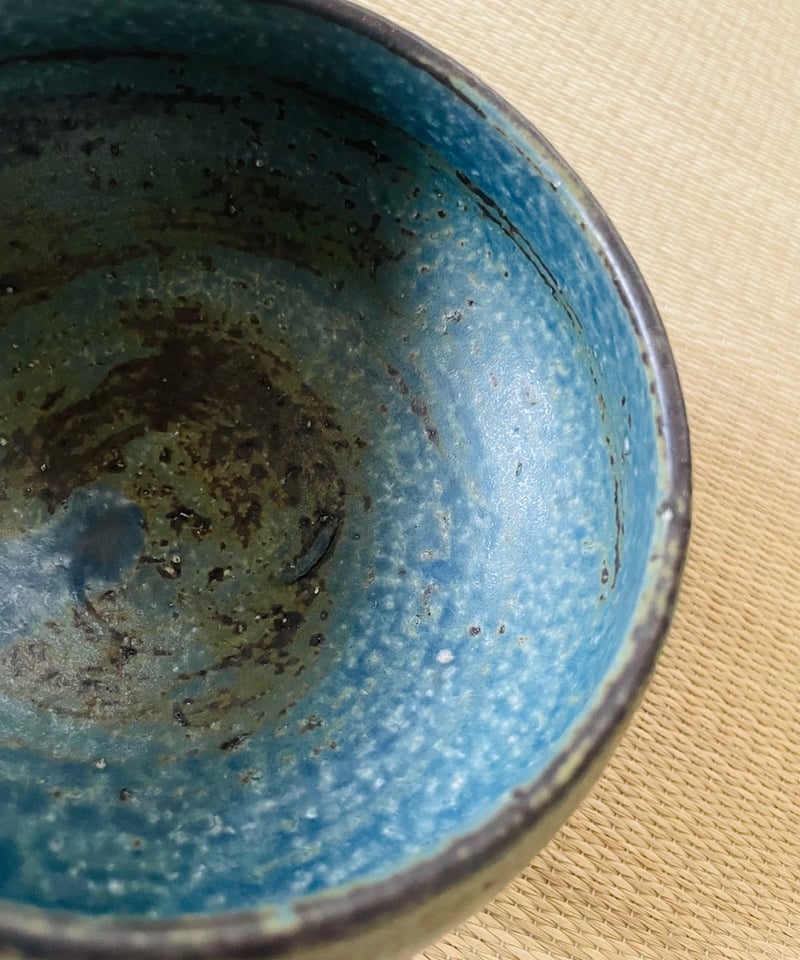 桐共箱栞付美品】京都五條坂 藤平伸造 呉須茶碗 | ginyoudo