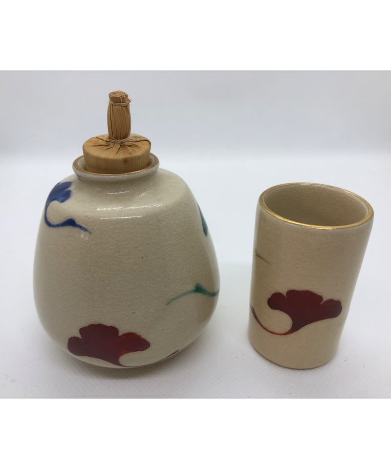 美品】清昌堂 やました銀杏文 振出・茶巾筒セット | ginyoudo