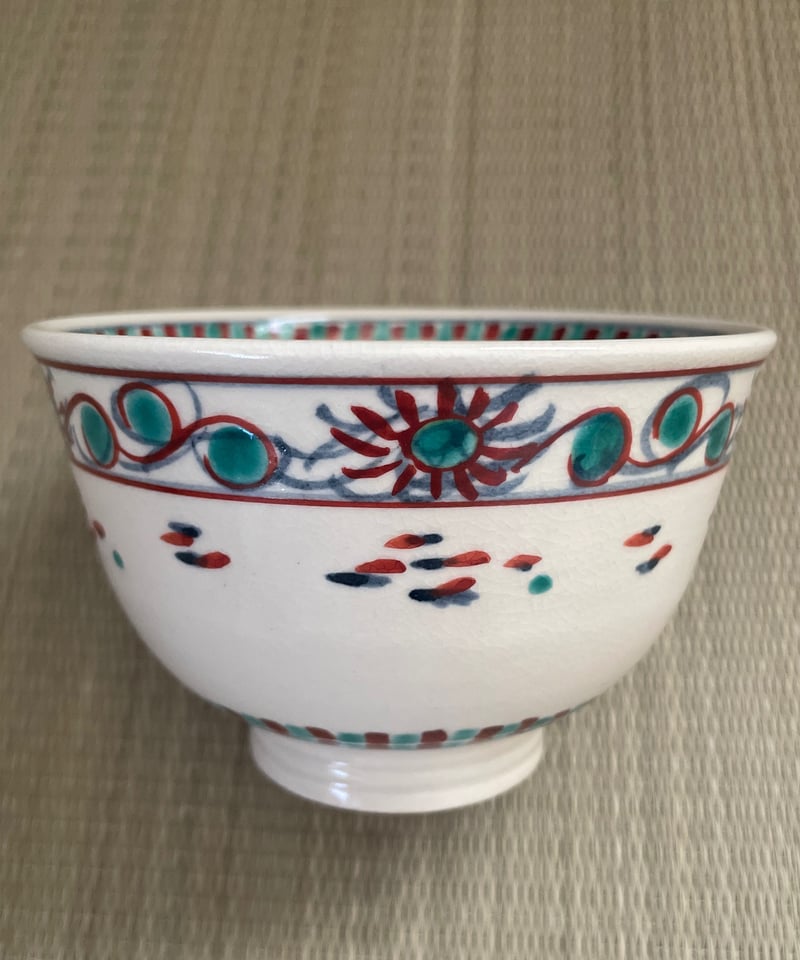 色安南　御茶碗　茶道 美品 在銘】紫雲造 安南写し 紅安南 安南色絵 寿 茶碗 | ginyoudo