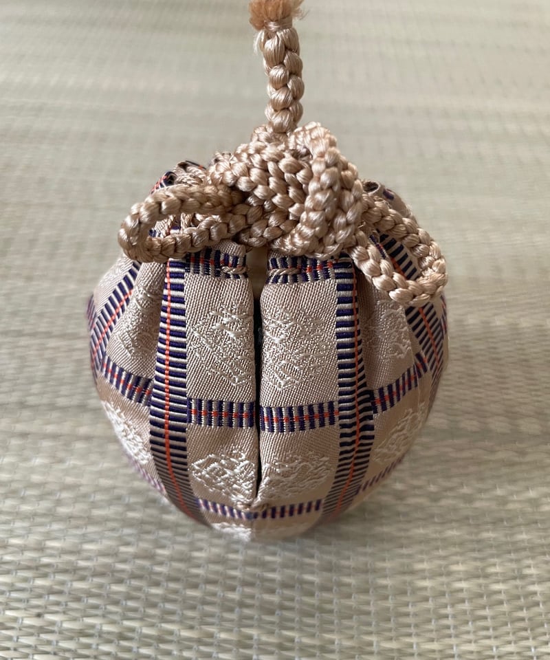 極美品 桐共箱付】山口茂造 仕覆付き 瀬戸 文琳茶入 雨龍間道 仕覆付き