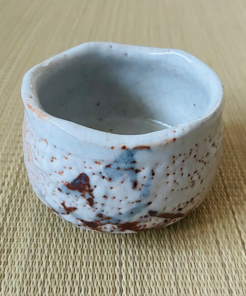 美品】瀬戸 拝土窯 水野古麦造 志野茶碗 絵志野茶碗 | ginyoudo