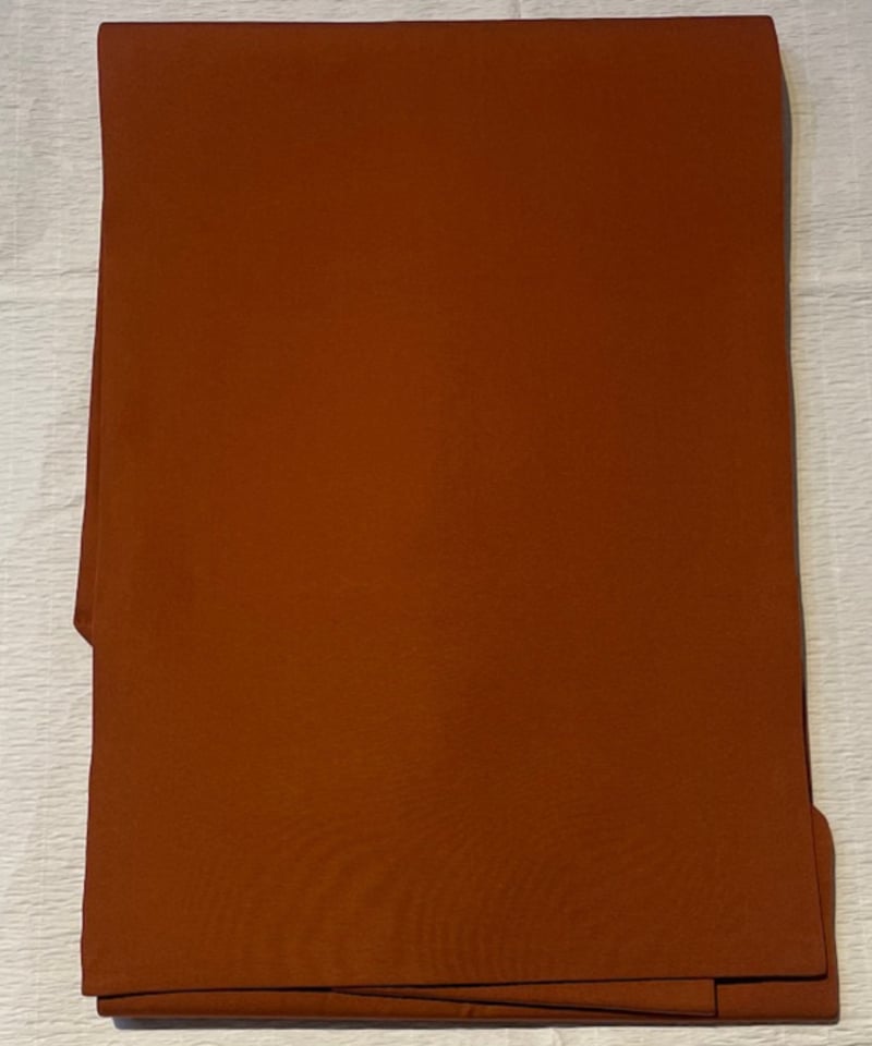 美品 未使用保管品】塩瀬 正絹 名古屋帯 菱に唐花 葡萄茶色系 | ginyoudo