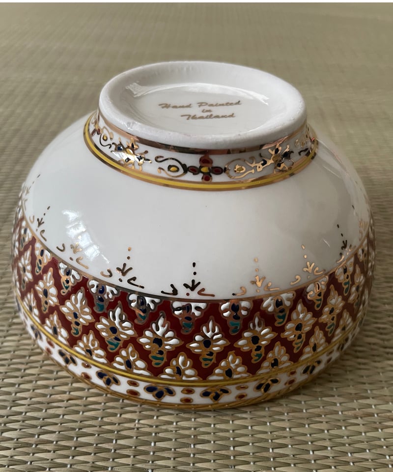 新品】タイ製 手描き ベンジャロン焼 磁器 ボウル 茶碗（茶色） | ginyoudo