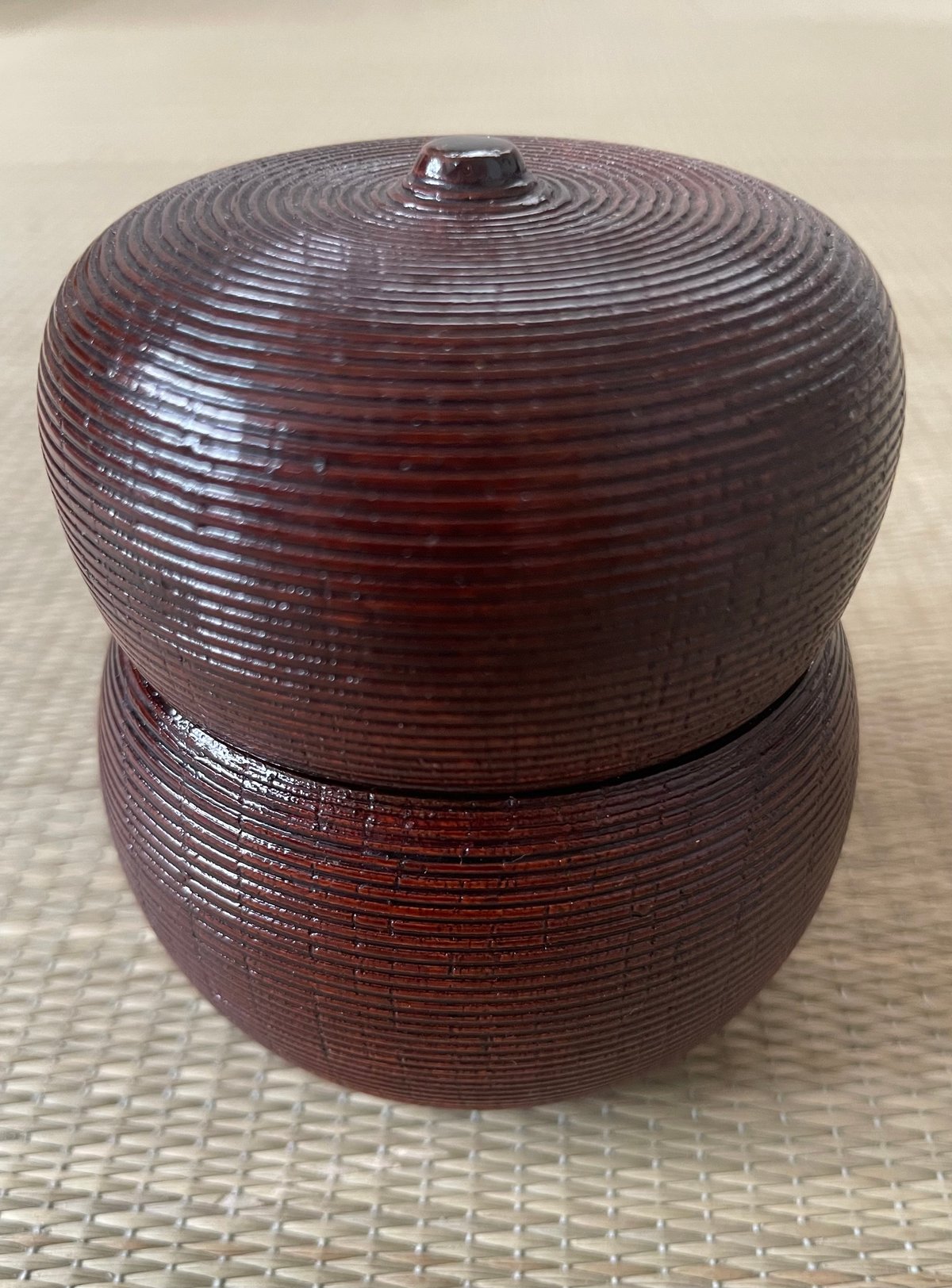 木製】瓢型棗 瓢茶器 薄茶器 糸目 輪線彫り 千筋 | ginyoudo