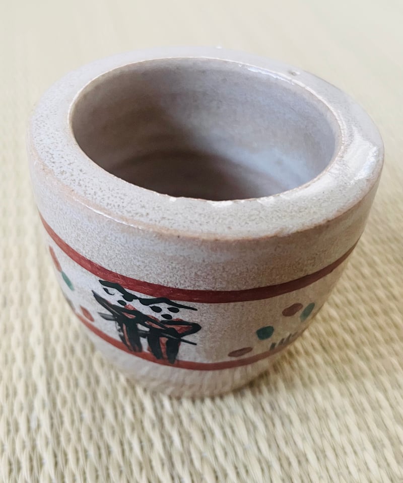 紙箱 栞付 美品】赤膚山 小川二樂造 赤膚焼 奈良絵 蓋置 | ginyoudo