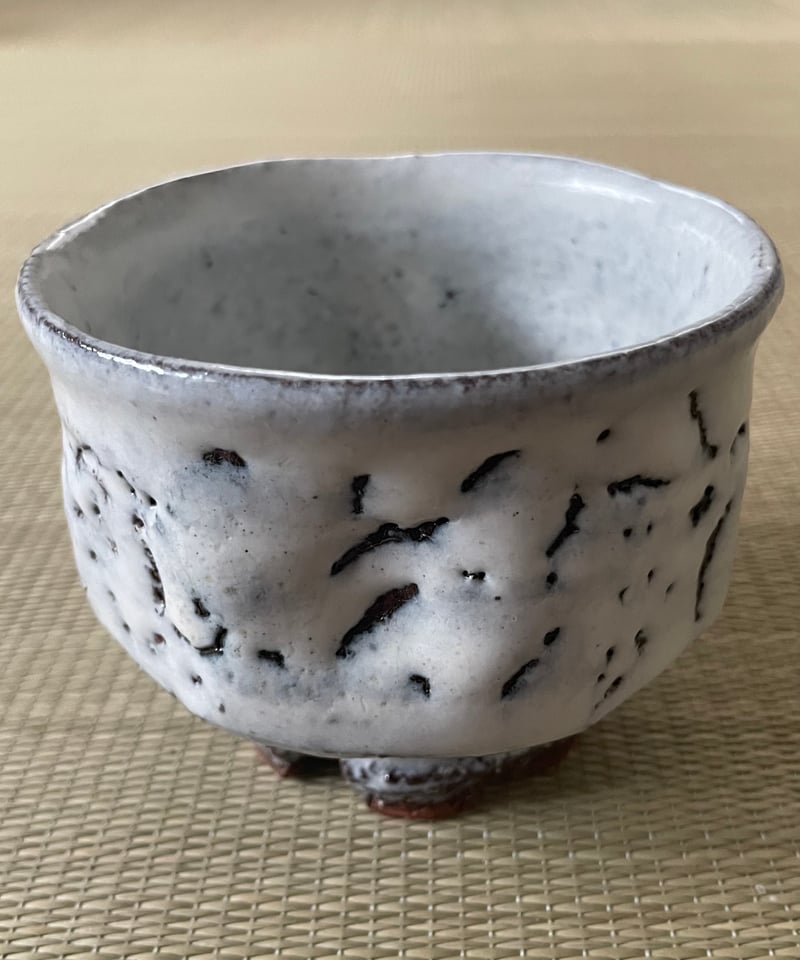 美品在銘】原節夫造 萩焼 鬼萩 白萩 茶碗 抹茶碗 | ginyoudo