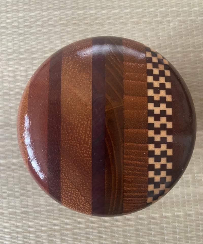 美品】寄木 中棗 棗 寄木細工 茶色 木製棗 | ginyoudo