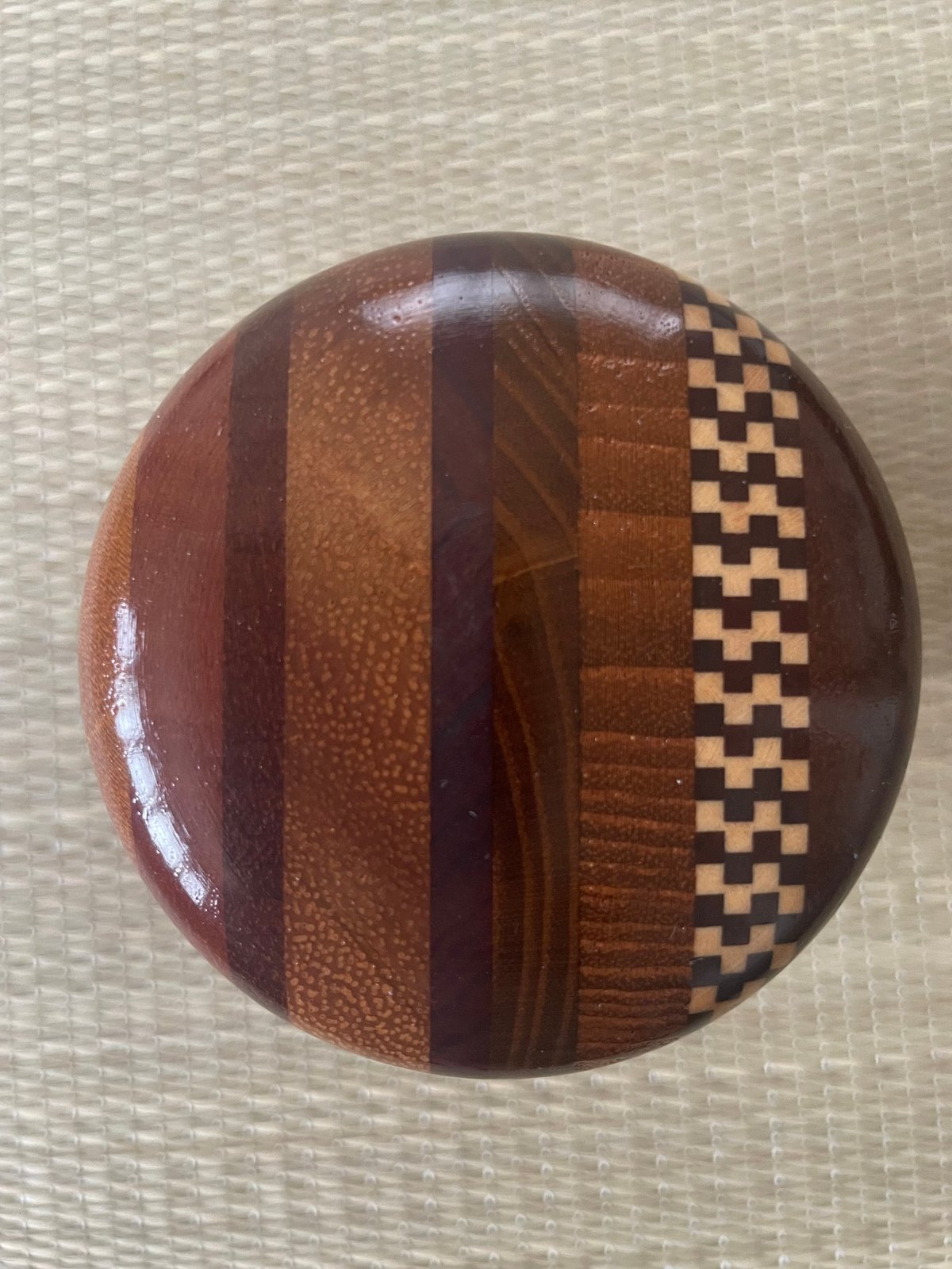 美品】寄木 中棗 棗 寄木細工 茶色 木製棗 | ginyoudo
