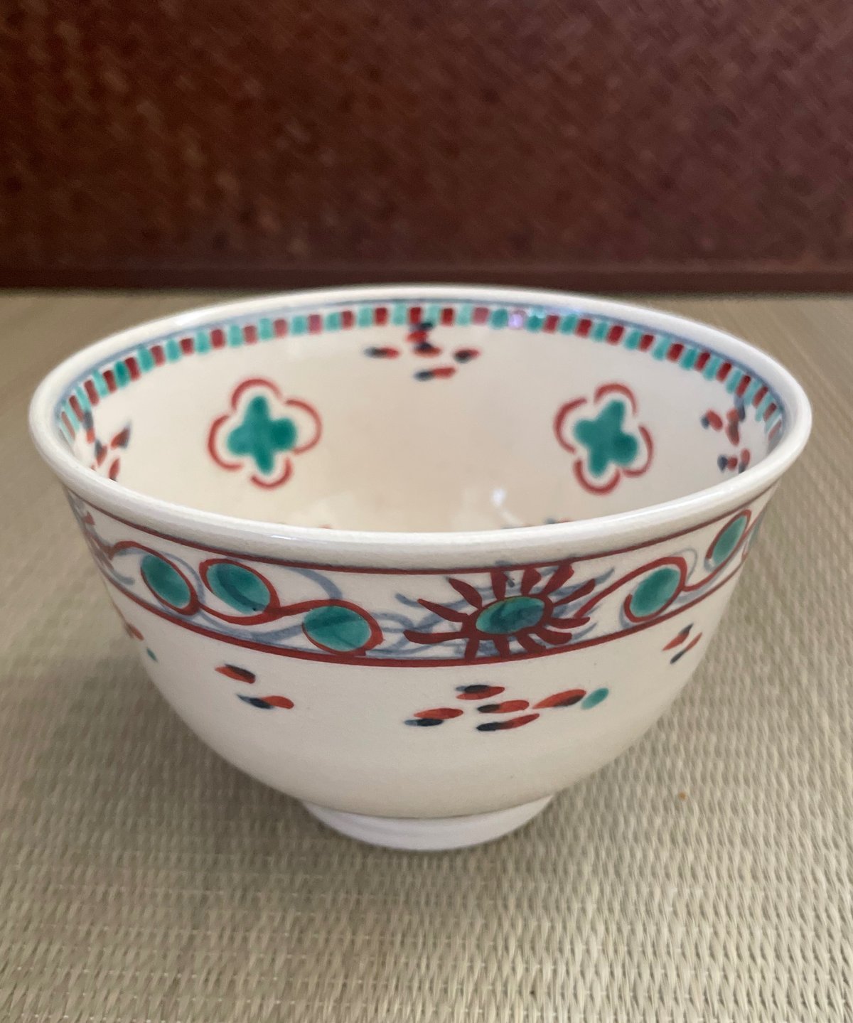 美品 在銘】紫雲造 安南写し 紅安南 安南色絵 寿 茶碗 | ginyoudo