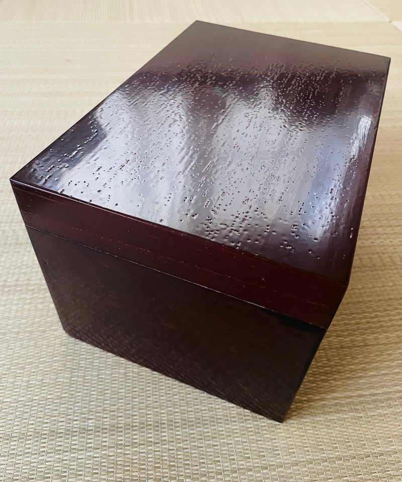 特価 訳あり】元箱付 利久茶箱 桐 溜塗 掻合 | ginyoudo