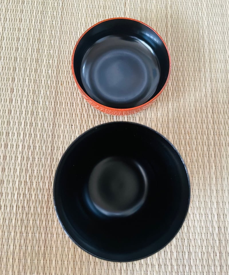 未使用保管品】短冊箱セット （未使用 清水焼在銘茶碗二種、水指建水蓋