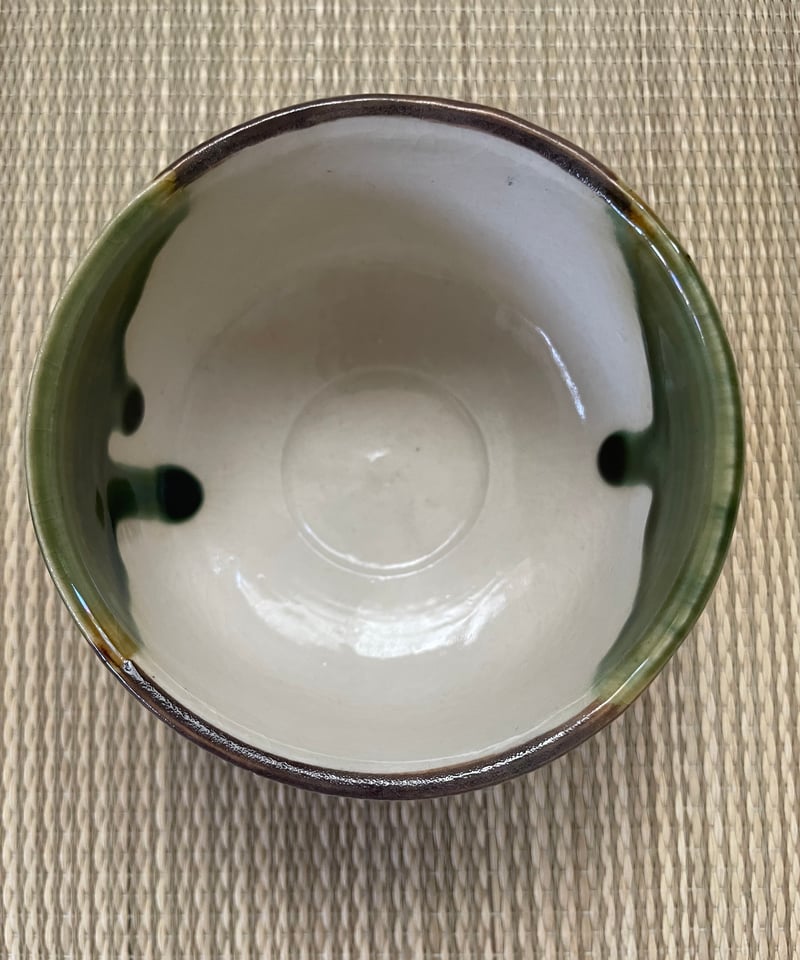 美品 在銘】加藤五陶 織部焼 野点碗 小服碗 茶箱用茶碗 | ginyoudo