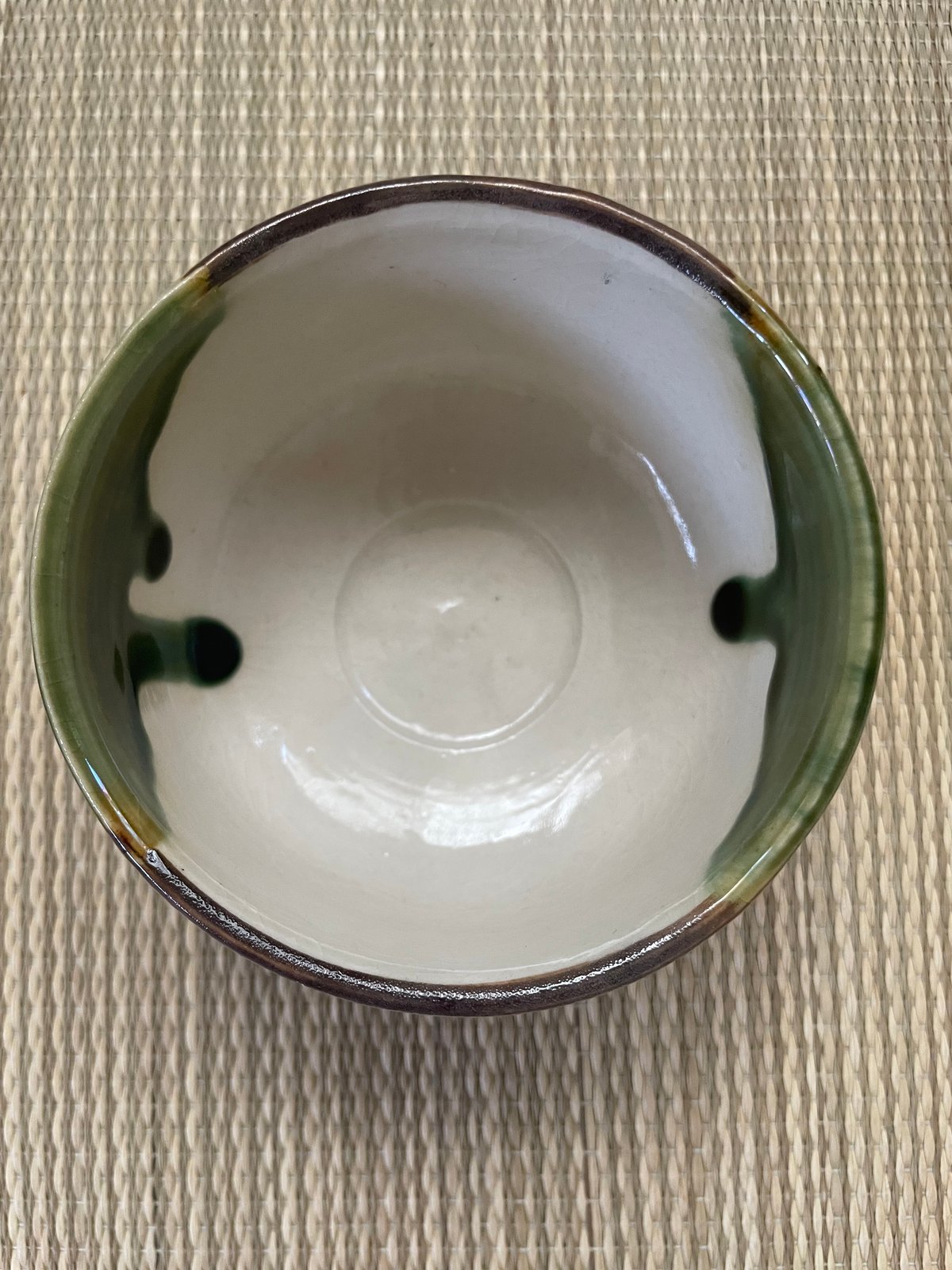 美品 在銘】加藤五陶 織部焼 野点碗 小服碗 茶箱用茶碗 | ginyoudo