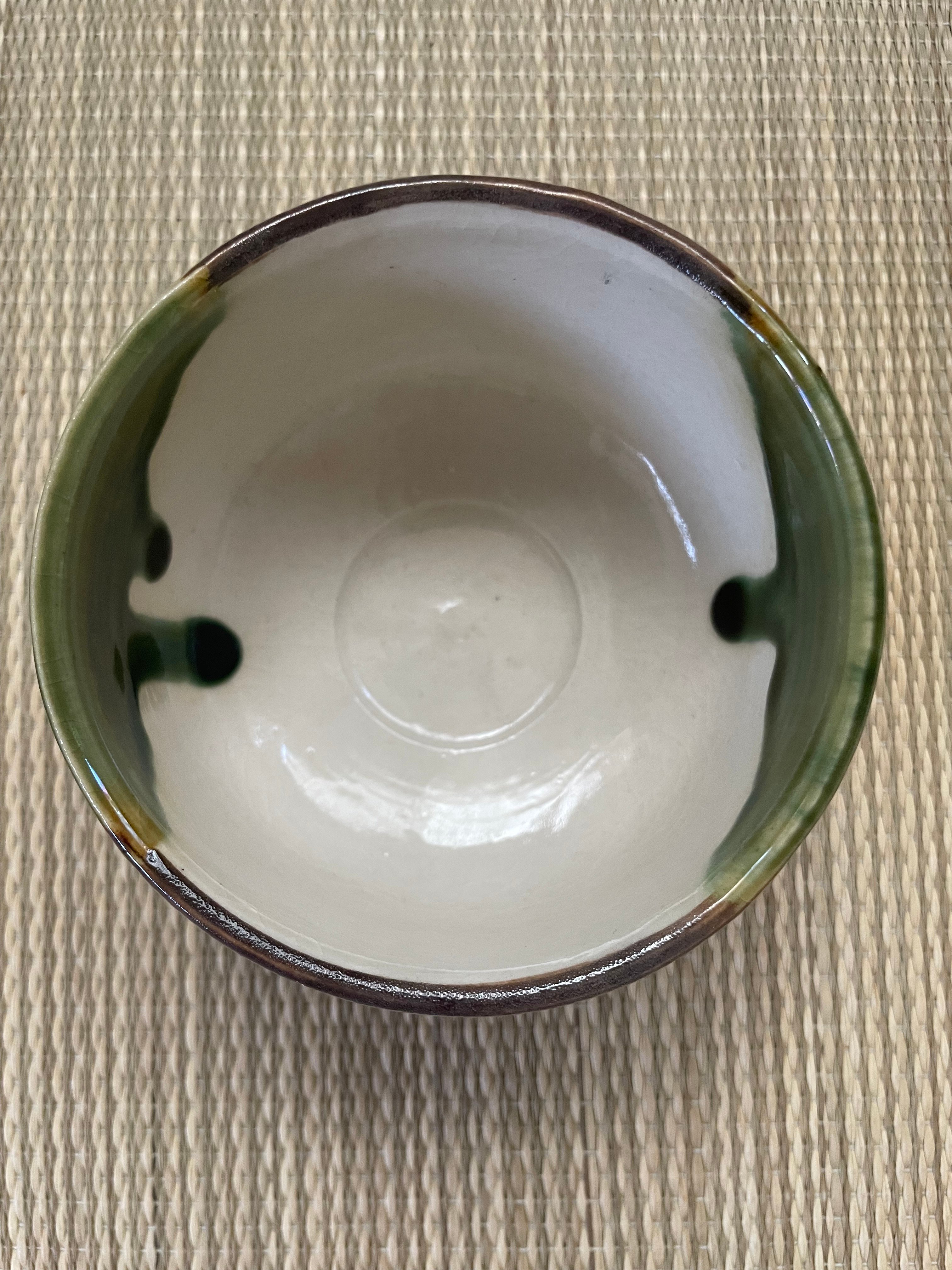 美品 在銘】加藤五陶 織部焼 野点碗 小服碗 茶箱用茶碗 | ginyoudo
