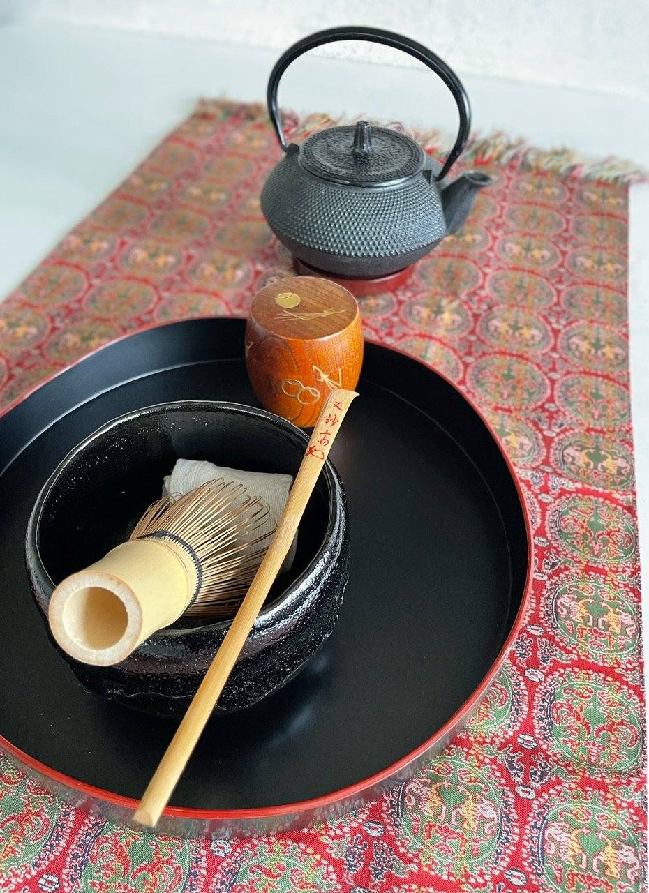 美品 箱付 未使用保管品】龍村美術織物謹製 テーブルセンター 4号 円文
