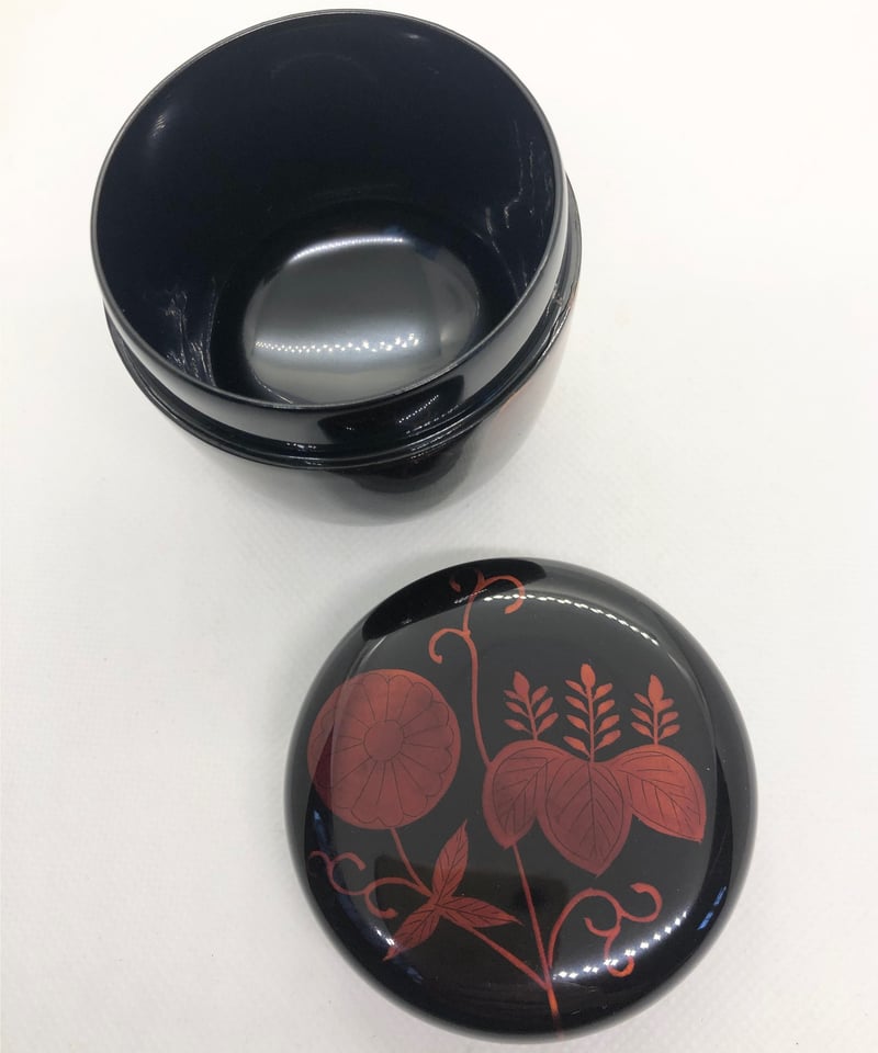 美品 木製】白檀塗り 中棗 高台寺蒔絵（菊桐唐草） | ginyoudo