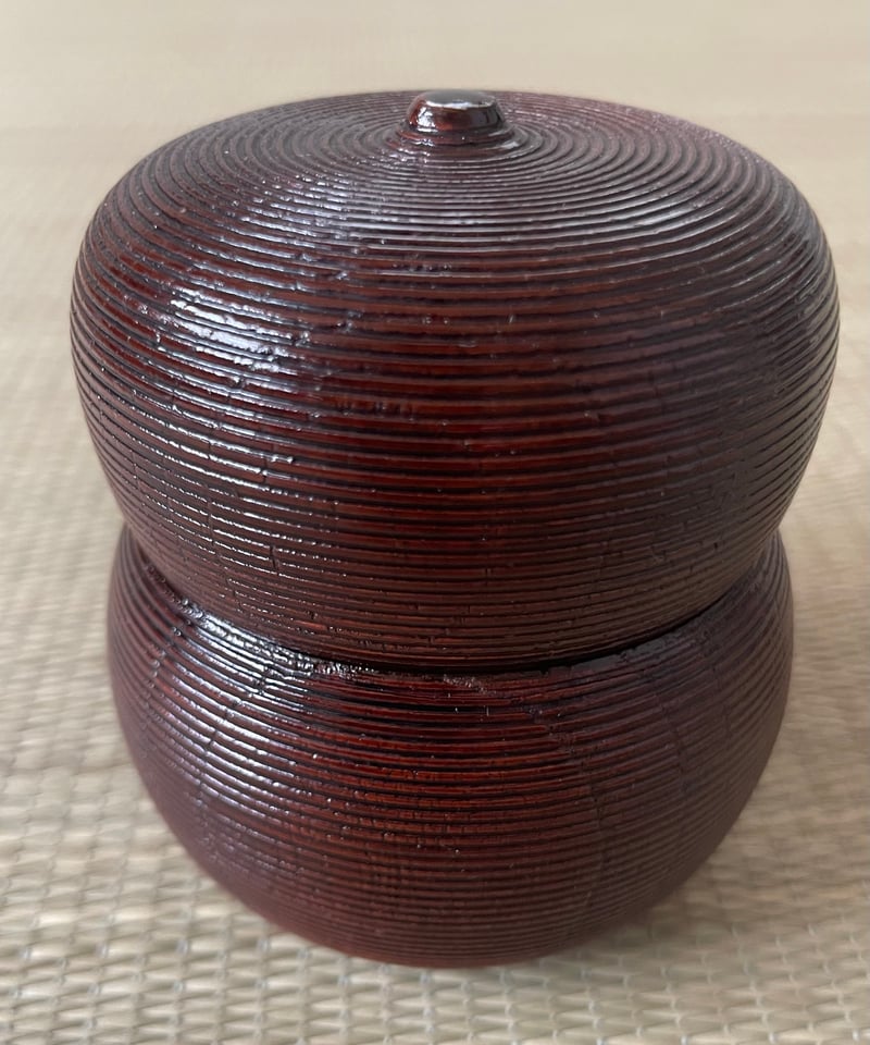 木製】瓢型棗 瓢茶器 薄茶器 糸目 輪線彫り 千筋 | ginyoudo