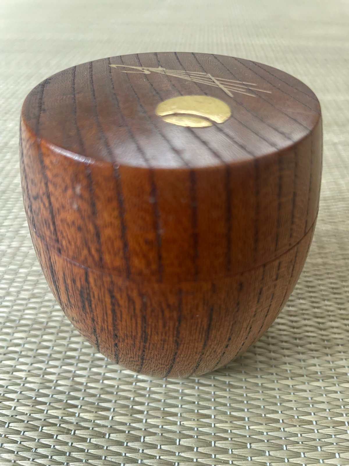 美品】拭漆 欅 胴張棗 ツボツボ文様に五葉の松 | ginyoudo