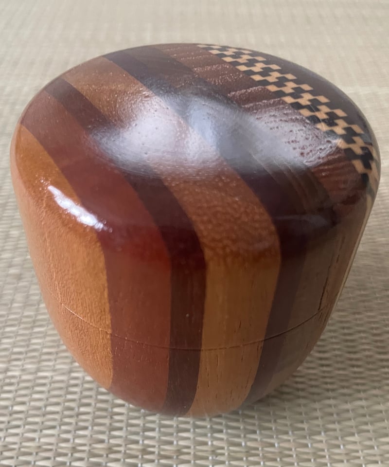 美品】寄木 中棗 棗 寄木細工 茶色 木製棗 | ginyoudo