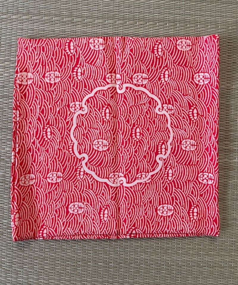 美品】正絹 雪輪 青海波 古帛紗 江戸千家 | ginyoudo
