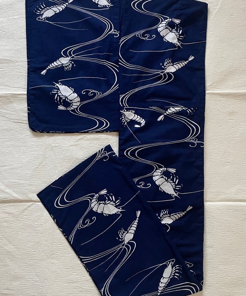 超美品　綿　本染浴衣　着物　夏物 165 コーマ　黒　赤　鳩　斉藤三才 ニコアンティーク 高級変わり織 浴衣3点セット ( ゆかた・帯